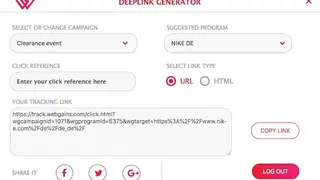 Webgains Affiliate Marketing screenshot