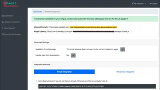 Weblegit Email Validation Service screenshot