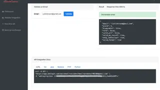 Weblegit Email Validation Service screenshot