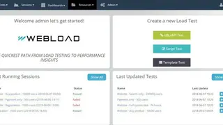 WebLOAD screenshot