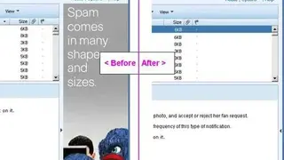 Webmail ad blocker screenshot