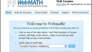WebMath screenshot