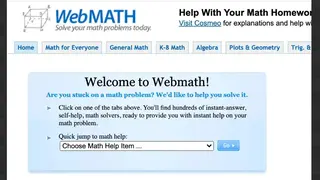 WebMath screenshot