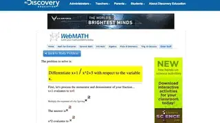 WebMath screenshot