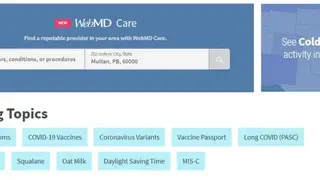 WebMD screenshot
