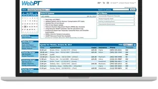 WebPT screenshot