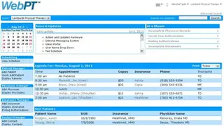 WebPT screenshot