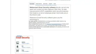 Websense Email Security screenshot