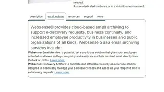 Websense Email Security screenshot