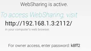 WebSharingLite File/Media Sync screenshot