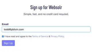 WebSolr screenshot