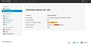 WebVirtMgr screenshot