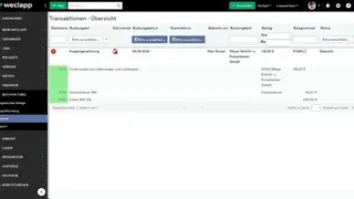 Weclapp screenshot