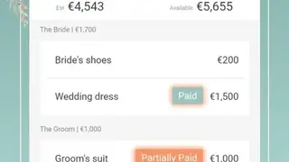 Wedding planner by Wedbox Checklist and budget screenshot