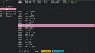 WeeChat screenshot