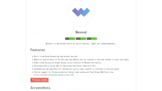 Wexond screenshot