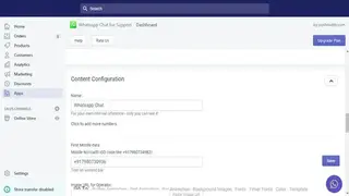 WhatsApp Chat for Shopify screenshot