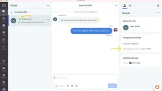 WhatsApp for LiveChat screenshot