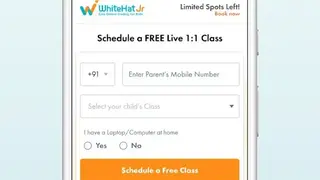 WhiteHat Jr screenshot