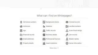Whitepages screenshot