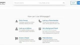 Whitepages screenshot