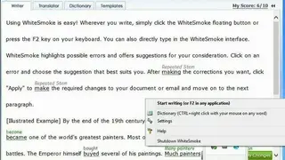 WhiteSmoke screenshot