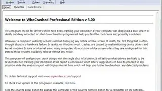 WhoCrashed screenshot