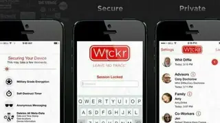 Wickr screenshot