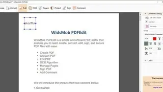 WidsMob PDFEdit screenshot