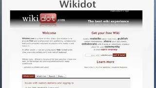 Wikidot screenshot