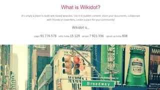 Wikidot screenshot