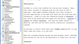 wikidPad screenshot