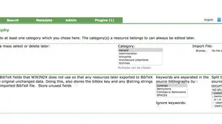 Wikindx screenshot