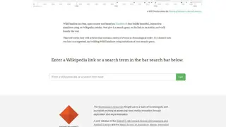 WikiTimelines screenshot