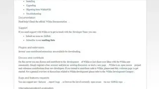 WikkaWiki screenshot