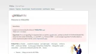 WikkaWiki screenshot