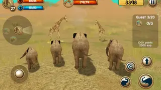 Wild Elephant Sim 3D screenshot