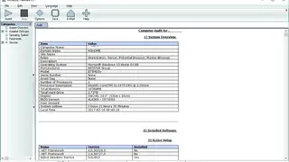 WinAudit screenshot