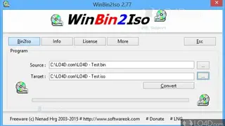 WinBin2Iso screenshot