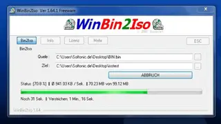 WinBin2Iso screenshot
