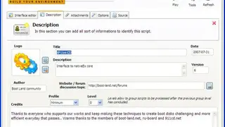 Winbuilder screenshot