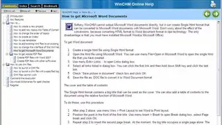 WinCHM screenshot