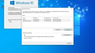 Windows Disk Defragmenter screenshot