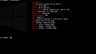 Windows ScreenFetch screenshot