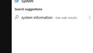 Windows System Information screenshot