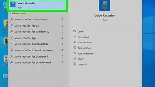 Windows Voice Recorder screenshot