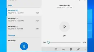 Windows Voice Recorder screenshot