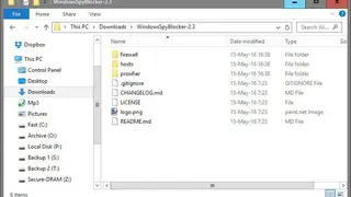 WindowsSpyBlocker screenshot