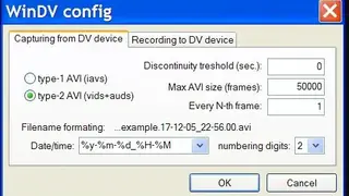 WinDV screenshot