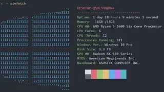 Winfetch by Max Bridgland screenshot